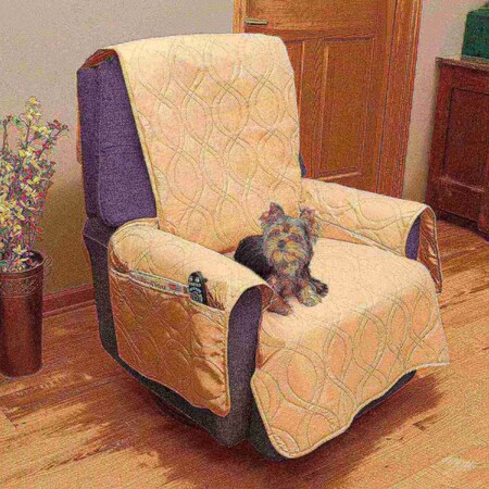 Pet Adobe Furniture cover, 100-percent Waterproof Protector for Chair, Non-Slip, Stain Resistant, Pets/Kids, Tan 166884JLG